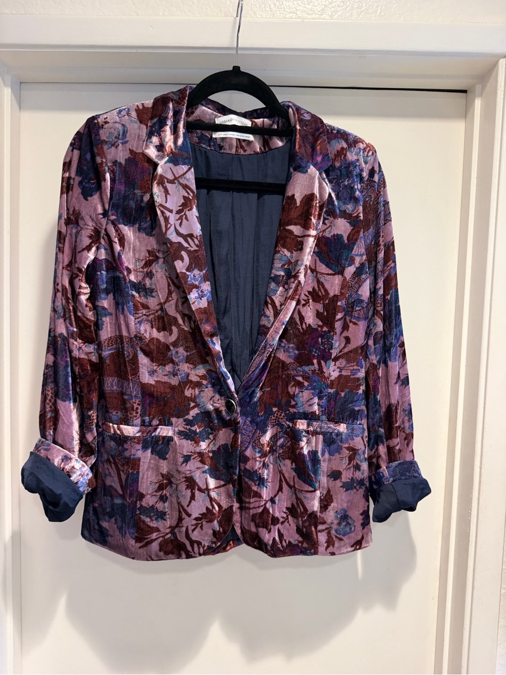 Floral Velvet Blazer